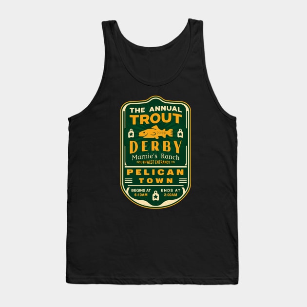 Trout Derby Pelican Town Tank Top by Lagelantee